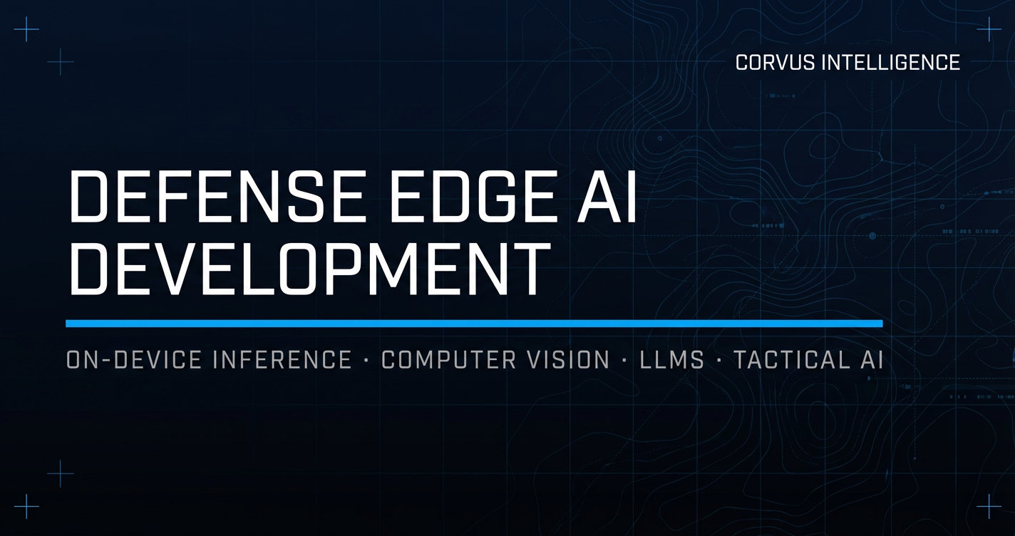 Defense Edge AI Development — On-Device Inference at the Tactical Edge ...